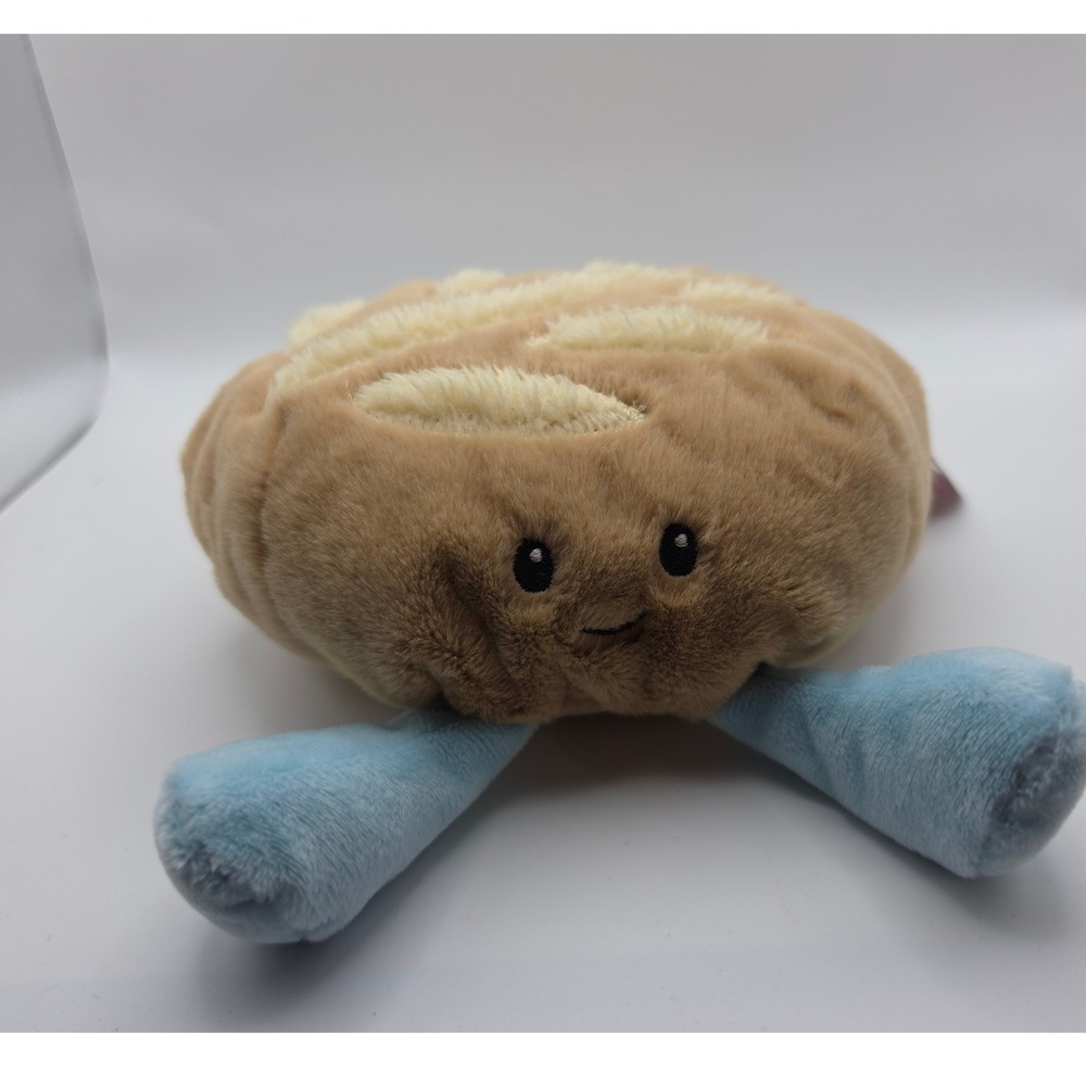 Giggle Scape Bread Loaf Plush Stuffed Animal Tan Blue 1145